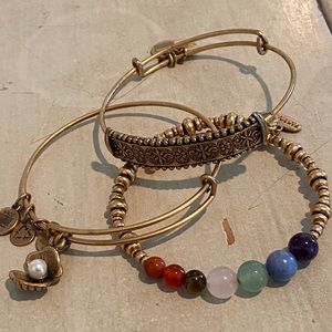 Alex and Ani Bracelets, set of 3